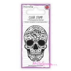 Bon marché 🎉 Tampon Transparent - Dovecraft - Tête De Mort 😉