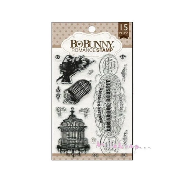 Bon marché 😀 Tampon Transparent Tampons Transparents - Bo Bunny - Cages 🛒 1 Bon marché 😀 Tampon Transparent Tampons Transparents - Bo Bunny - Cages 🛒