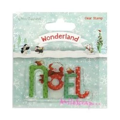 Promo 🎉 Tampon Transparent Mot Noel - Helz Cuppleditch 🎁