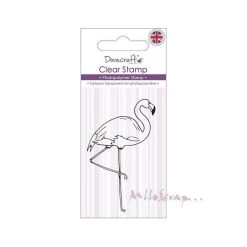 De gros ✔️ Tampon Transparent Flamand Rose - Dovecraft 💯