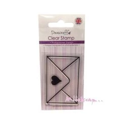 Bon marché 👏 Tampon Transparent Enveloppe Cœur - Dovecraft 🔥