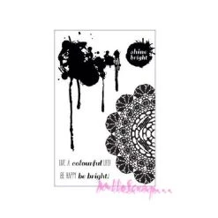 Meilleure vente 🎁 Tampon Transparent Tampons Transparents - Chase Rainbows - Kaisercraft - 5 Pièces 🎁