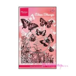 Vente flash 🛒 Tampon Transparent Marianne Design - Papillons - 7 Pièces 🎉
