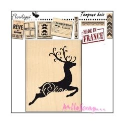 Budget ✔️ Tampon Bois - Florilèges Design - Renne Majestueux 😍
