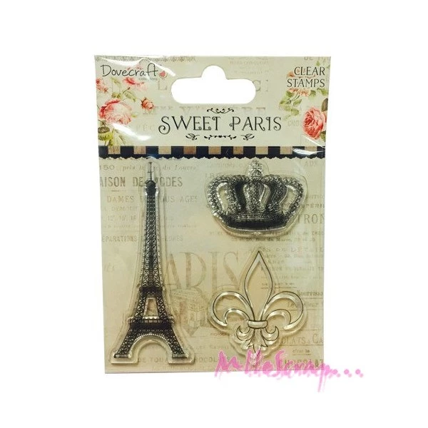 Acheter ⭐ Tampon Transparent - Dovecraft - Sweet Paris - 3 Pièces ⌛ 1 Acheter ⭐ Tampon Transparent - Dovecraft - Sweet Paris - 3 Pièces ⌛