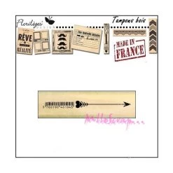 Offres ⌛ Tampon Bois - Florilèges Design - Flèche 🤩