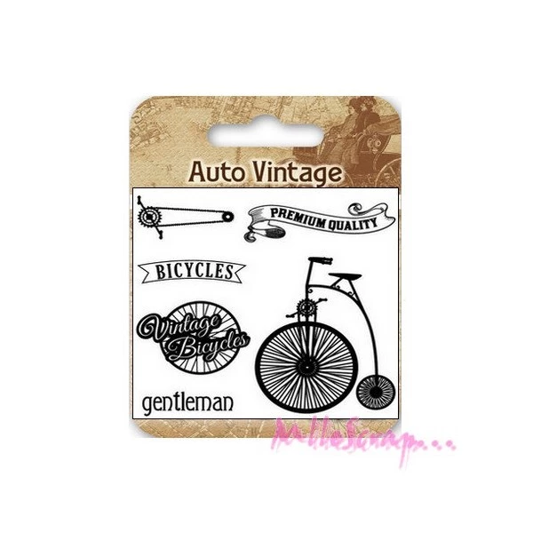 Meilleure affaire ⭐ Tampon Transparent Tampons Transparents Vélo Vintage - Scrapberry's - 6 Pièces ✔️ 1 Meilleure affaire ⭐ Tampon Transparent Tampons Transparents Vélo Vintage - Scrapberry's - 6 Pièces ✔️