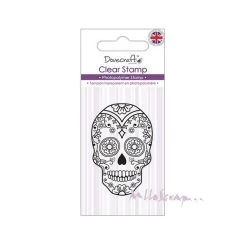 Budget 🛒 MlleScrap Tampon Transparent Tête De Mort - Dovecraft 🧨