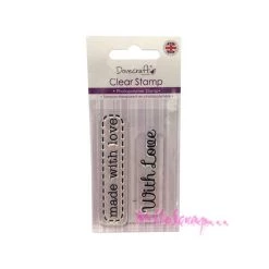 Sortie 🔥 Tampon Transparent Made With Love - Dovecraft 🎁