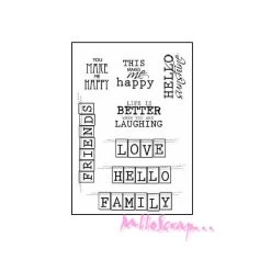 Top 10 ❤️ Tampon Transparent Tampons Transparents - Telegraph Road - Kaisercraft - 8 Pièces 🤩