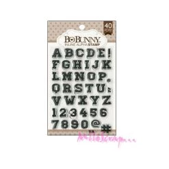 Meilleure affaire 🔥 Tampon Transparent Tampons Transparents - Bo Bunny - Alphabet 🥰