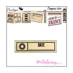 Sortie ✨ Tampon Bois - Florilèges Design - Date ✔️