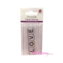 De gros 😀 Tampon Transparent LOVE - Dovecraft 💯