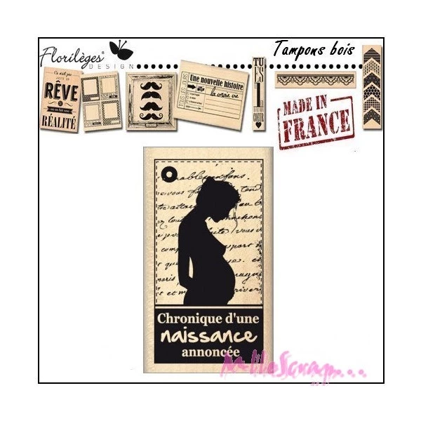 Sortie 💯 Tampon Bois - Florilèges Design - Naissance 😉 1 Sortie 💯 Tampon Bois - Florilèges Design - Naissance 😉
