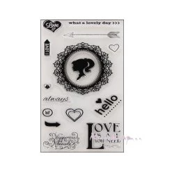 Budget 💯 MlleScrap Tampon Transparent Tampons Transparents - Love - 15 Pièces ❤️