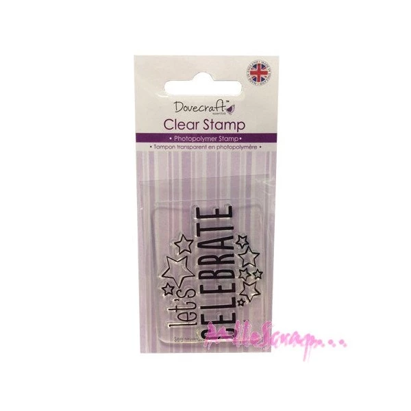 Offres ✨ Tampon Transparent Let's Celebrate - Dovecraft 🛒 1 Offres ✨ Tampon Transparent Let's Celebrate - Dovecraft 🛒