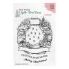 Meilleur prix 🎉 Tampon Transparent Clear Stamp Scrapbooking Nellie's Choice JOYEUX NOEL 020 😀