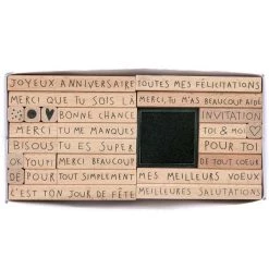 Tout neuf 🌟 Rico Design Tampon Bois Lot De Tampons Bois - Texte - 26 Tampons + 1 Encreur 🧨