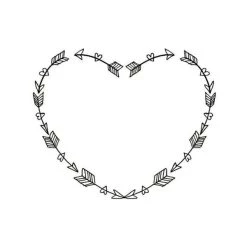 Meilleur prix 💯 Artemio Tampon Bois Cœurs Et Flèches 4,5 X 5,6 Cm 🧨