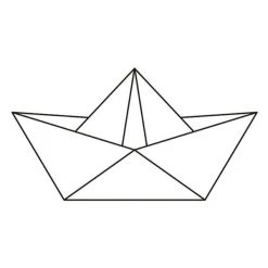 Sortie 🔥 Artemio Tampon Bois 6,6 X 3,7 Cm - Bateau Origami 🎁