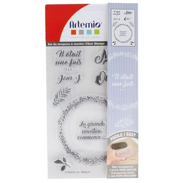 Tout neuf 🥰 Artemio Tampon Transparent Tampons Transparents 9 X 14 Cm - Amour & Mariage 🧨 2 Tout neuf 🥰 Artemio Tampon Transparent Tampons Transparents 9 X 14 Cm - Amour & Mariage 🧨 – Image 2