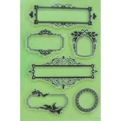 Nouveau 🔥 La Boutique D'Isacrea Tampon Transparent 6 Tampons En Silicone Transparent Motifs : Cadres 🌟