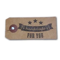 Grosses soldes 🎁 Artemio Etiquettes Kraft + Tampon Bois Handmade 🛒