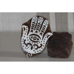 Meilleure vente 👍 Ethnique Création Tampon Bois Tampon En Bois Sculpté à La Main, Tampon Batik, Tampon Encreur ✔️