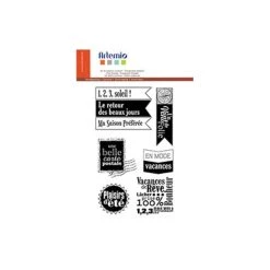 Grosses soldes 🎁 Artemio Tampon Transparent Tampons Transparents 1,2,3 Soleil 😍