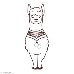 Budget 🧨 Tampon Bois Tampon En Bois Graine Créative - Lama - 5,5 X 4,5 Cm 🥰
