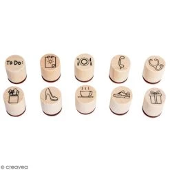 Budget 😍 Rayher Kit Tampon Kit Mini-tampons Bocal - A Faire - 10 Tampons ❤️