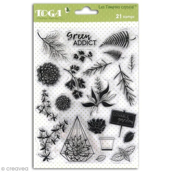 Budget 😉 Draeger By Toga Tampon Transparent Tampon Crystal Toga - Oh My Green - 21 Pcs ❤️ 1 Budget 😉 Draeger By Toga Tampon Transparent Tampon Crystal Toga - Oh My Green - 21 Pcs ❤️