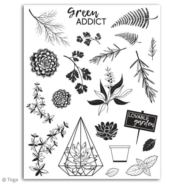 Budget 😉 Draeger By Toga Tampon Transparent Tampon Crystal Toga - Oh My Green - 21 Pcs ❤️ 2 Budget 😉 Draeger By Toga Tampon Transparent Tampon Crystal Toga - Oh My Green - 21 Pcs ❤️ – Image 2