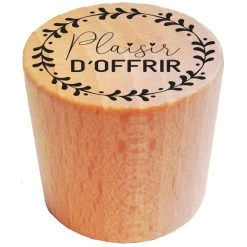 Le moins cher 🔥 Tampon Bois Aladine - Plaisir D'offrir - 3 X 3 Cm 👏