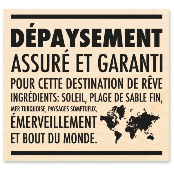 Bon marché ⌛ Tampon Bois KESI'ART Dépaysement 😉 1 Bon marché ⌛ Tampon Bois KESI'ART Dépaysement 😉