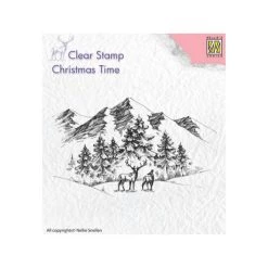 Meilleur prix 🌟 Nellie Snellen Tampon Transparent Tampon Clear Transparent Scrapbooking NELLIE'S S CHOICE MONTAGNE NEIGE CERF 👍