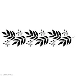 Meilleure vente 😍 Tampon Bois Artemio - Branche Fleurie - 2,6 X 10 Cm 🔥