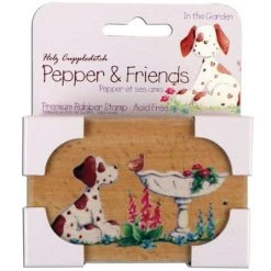 Coupon 🌟 Dovecraft Tampon Bois Tampons En Bois Pepper & Amis In The Garden Jardin - 002012 😀