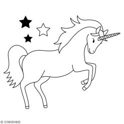 Nouveau 🧨 Tampon Bois Tampon En Bois Artemio - Licorne - 7 X 5,8 Cm 🛒