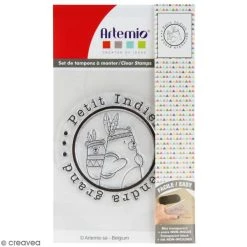 Budget 🥰 Tampon Transparent Tampon Clear Artemio - Petit Indien 👏