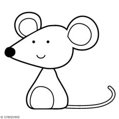 Sortie ⌛ Tampon Bois Artemio - Souris - 2,6 X 2,6 Cm ⌛