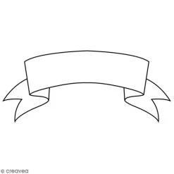 Grosses soldes 💯 Tampon Bois Artemio - Bannière - 2,6 X 5,7 Cm 🎉