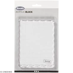 Meilleure vente 🌟 Creativ Company Tampon Transparent Bloc Acrylique 16 X 12 Cm ❤️