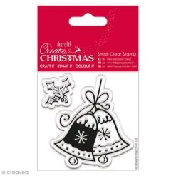 Grosses soldes 🥰 Docrafts Papermania Tampon Transparent Tampon Clear - Cloches De Noël - 2 Pcs 👍