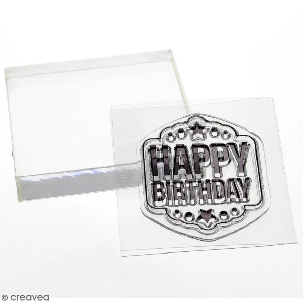 Acheter 😀 Artemio Tampon Transparent Kit Tampon Clear Et Bloc Acrylique - Happy 🎂 Birthday - 3,5 Cm 🤩 2 Acheter 😀 Artemio Tampon Transparent Kit Tampon Clear Et Bloc Acrylique - Happy 🎂 Birthday - 3,5 Cm 🤩 – Image 2