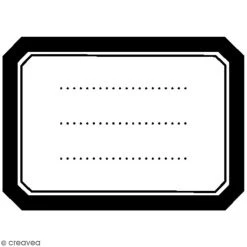 Grosses soldes 🌟 Artemio Tampon Bois Divers - Etiquette Vierge - 5,5 X 4,5 Cm 😉