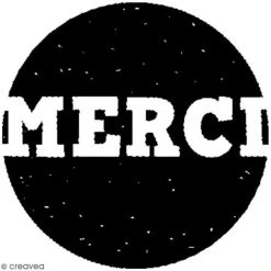 Meilleure vente 😉 Artemio Tampon Bois Rond 3 Cm - Merci 😉