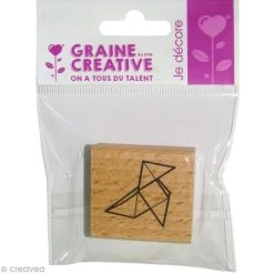 Sortie 😍 Graine Créative Tampon Bois - Cocotte - 3,5 X 3,6 Cm ⌛