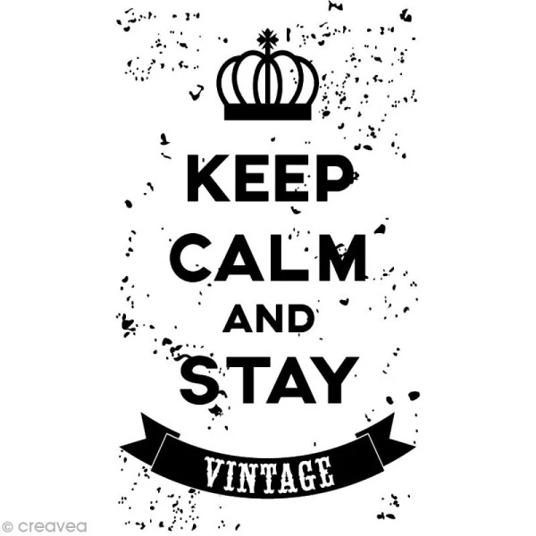 Meilleur prix ✨ Artemio Tampon Bois Vintage - Keep Calm And Stay Vintage - 6,5 X 3,5 Cm 🎉 1 Meilleur prix ✨ Artemio Tampon Bois Vintage - Keep Calm And Stay Vintage - 6,5 X 3,5 Cm 🎉