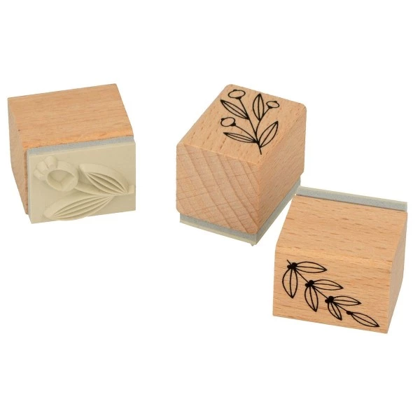 Tout neuf 🔥 Artemio Tampon Bois Set De Tampons Bois - Splendid ❄ Christmas - Feuillage - 3 Pcs ✨ 1 Tout neuf 🔥 Artemio Tampon Bois Set De Tampons Bois - Splendid ❄ Christmas - Feuillage - 3 Pcs ✨